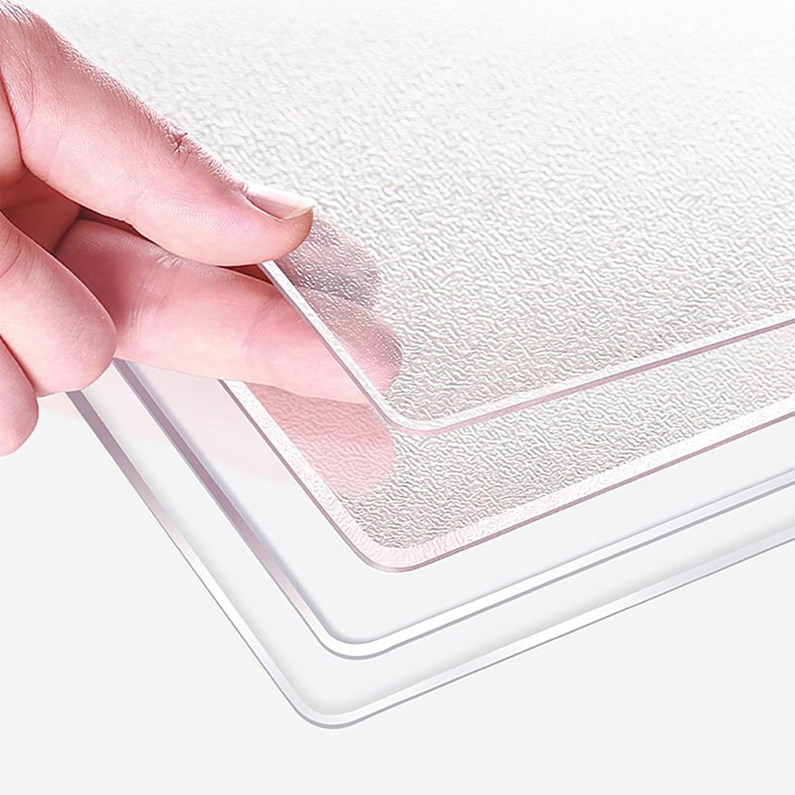 Tappetino da Scrivania Trasparente PVC Impermeabile Antigraffio | Copri scrivania trasparente anti-incrostazione, resistente al calore per computer portatile(Frosted-1.5mm,60x120CM)