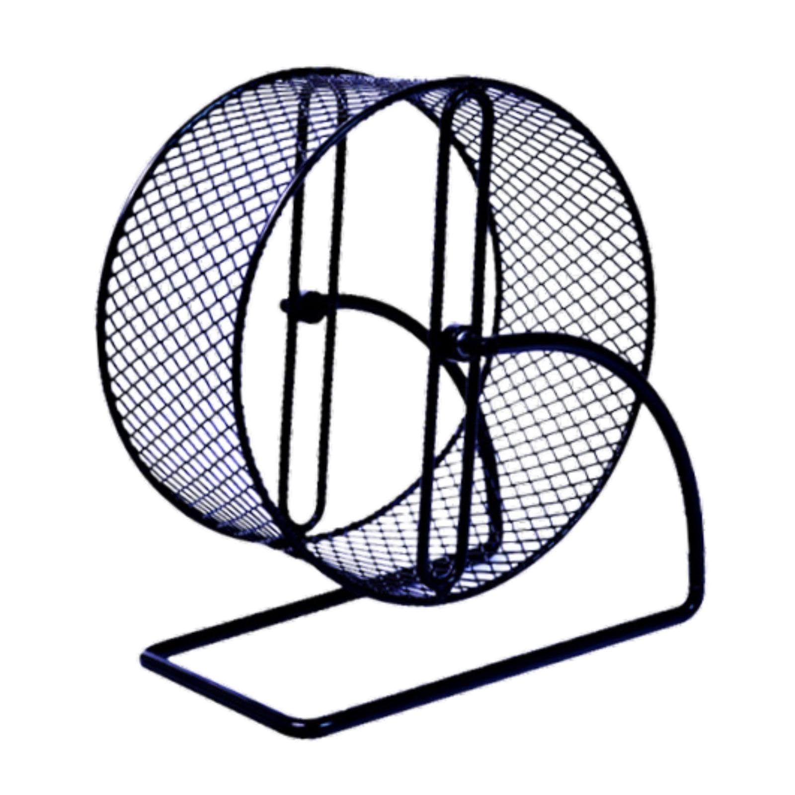 Roue de hamster silencieuse métal noir L accessoire cage petit rongeur