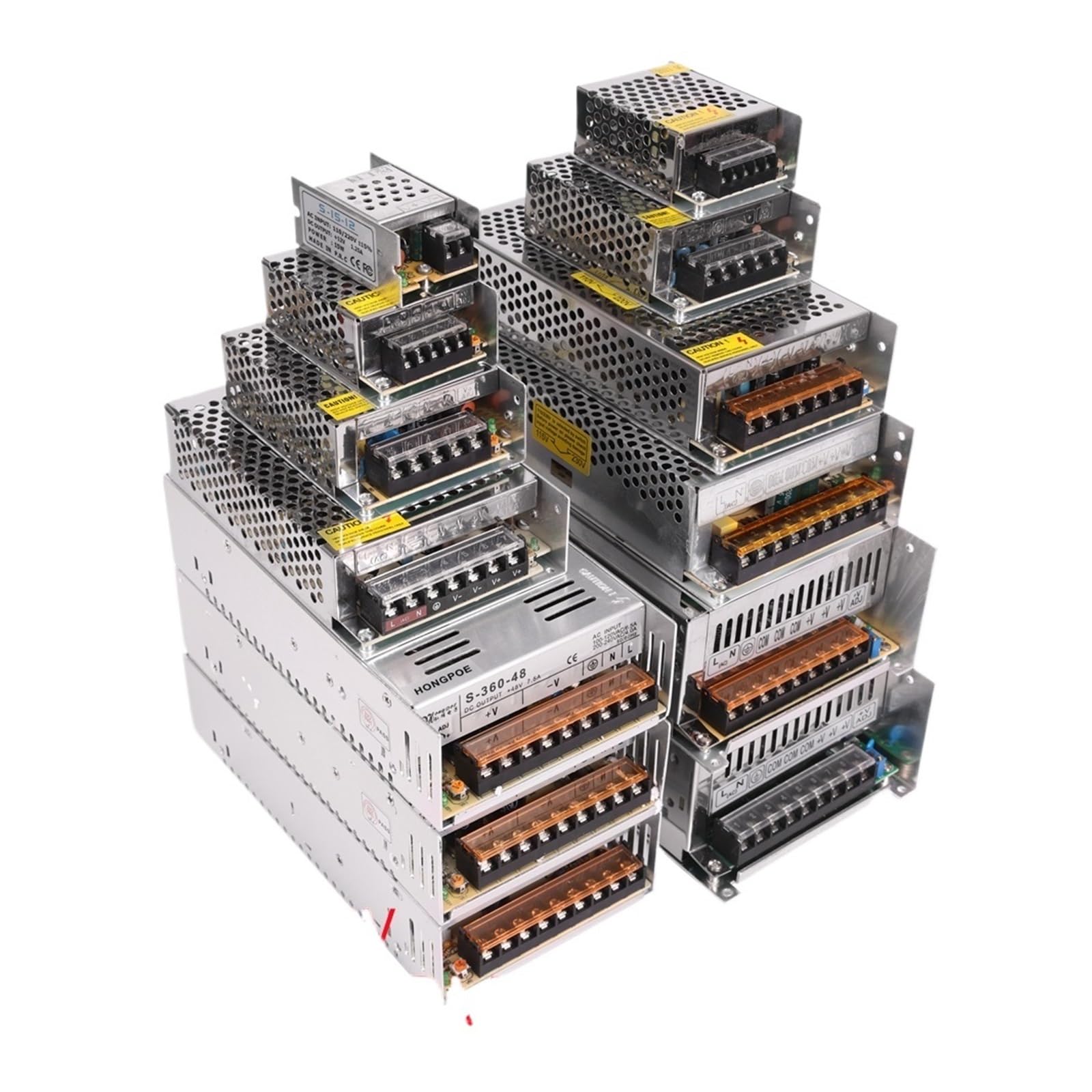 PWANUIGTE DC 5V 12V 24V 36V 48V Switching Power Supply 220V to 5 12 24 36 48 2A 3A 4A 5A 10A 15A 20A 30A 40A 50A 60A(24V 8A 200W)