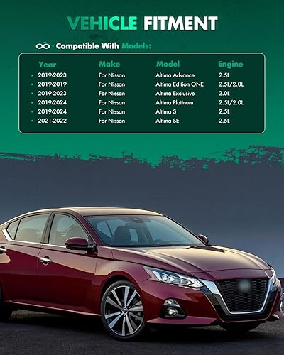 Miniatura 2 de SCITOO Alerón de alerón de ventana trasera ABS para Nissan Altima 2019-2021 para Nissan Altima negro brillante alerón trasero alerón de maletero