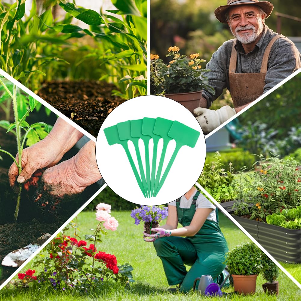 50 étiquette Grande Taille pour Plantes Marqueur de Jardin en Plastique Étanche en Forme de T pour Semis Fleurs Légumes Fruits Herbes Aromatiques Pépinière Jardinage Extérieur Semis.