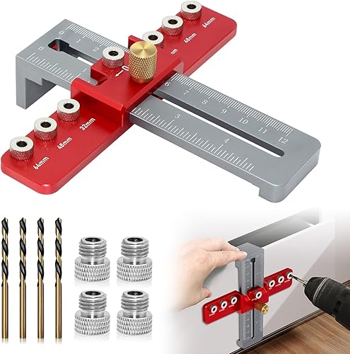 Herramienta de plantilla de hardware de gabinete, herramienta de plantilla de instalación de mango de gabinete ajustable, guía de plantilla de