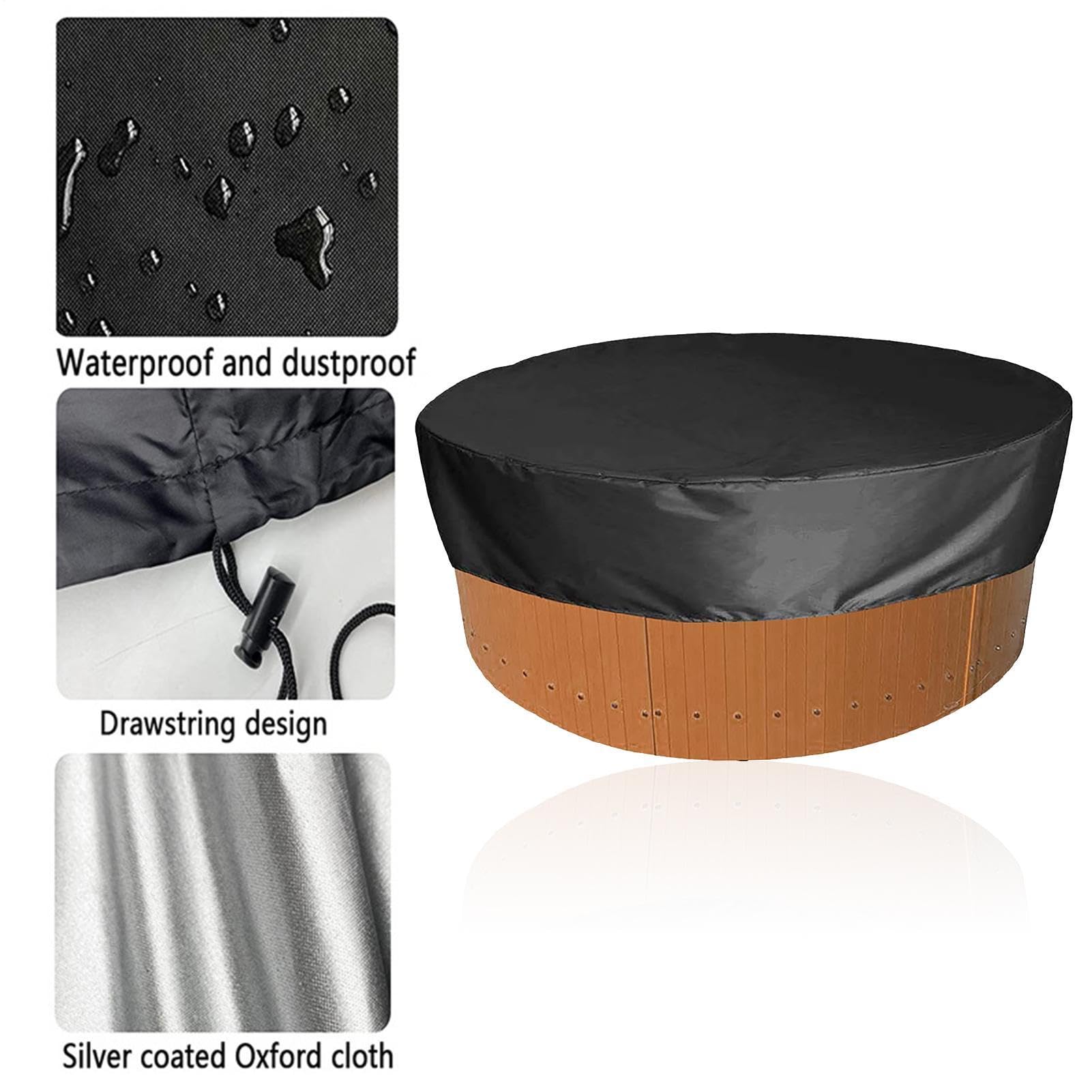 Copertura per piscina, 190 x 30 cm, rotonda, impermeabile, in tessuto Oxford 210D