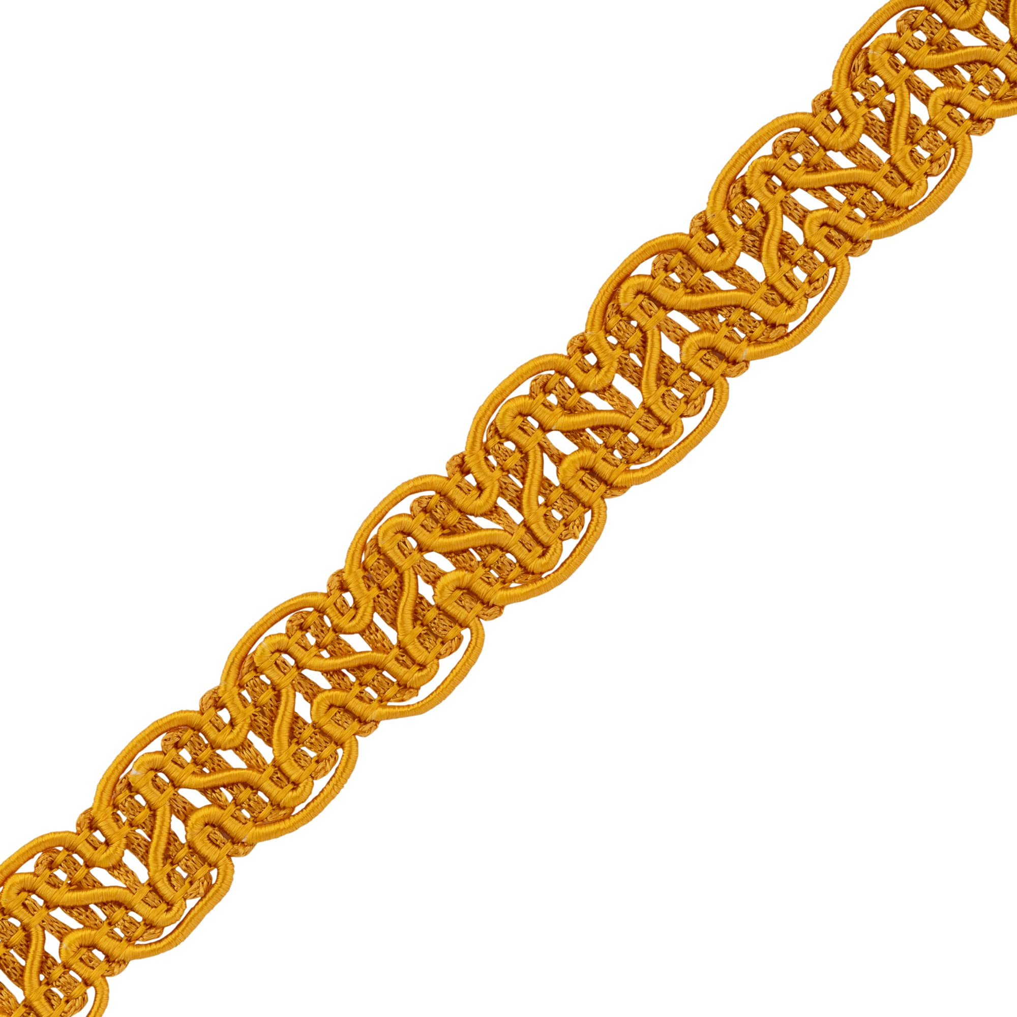 Gimp Furnishing Braid 14mm Wide Upholstery Edging, Gold Lace-Colour Braid for Cushions, Curtains, Woven Fabric Trimming, Piping, Decorative Trim (Old Gold,10m)