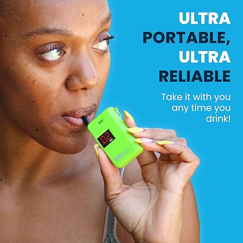 Miniatura 34 de Alcoholímetro portátil, llavero, BACtrack, prueba de alcohol en el aliento, BT-KC10-PK, Rosado, 1, 1