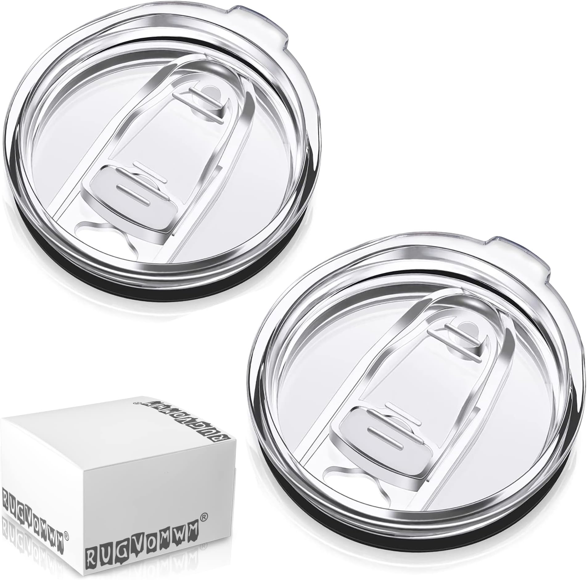 30 OZ - 2 Pack Yeti Lids 30 oz Replacement Lid - Spill Proof Yeti Tumbler Lid - Yeti Replacement Lids，Fit 30 oz Rtic Lid、Yeti Lid and More - 3.7~3.74 Inch Diameter
