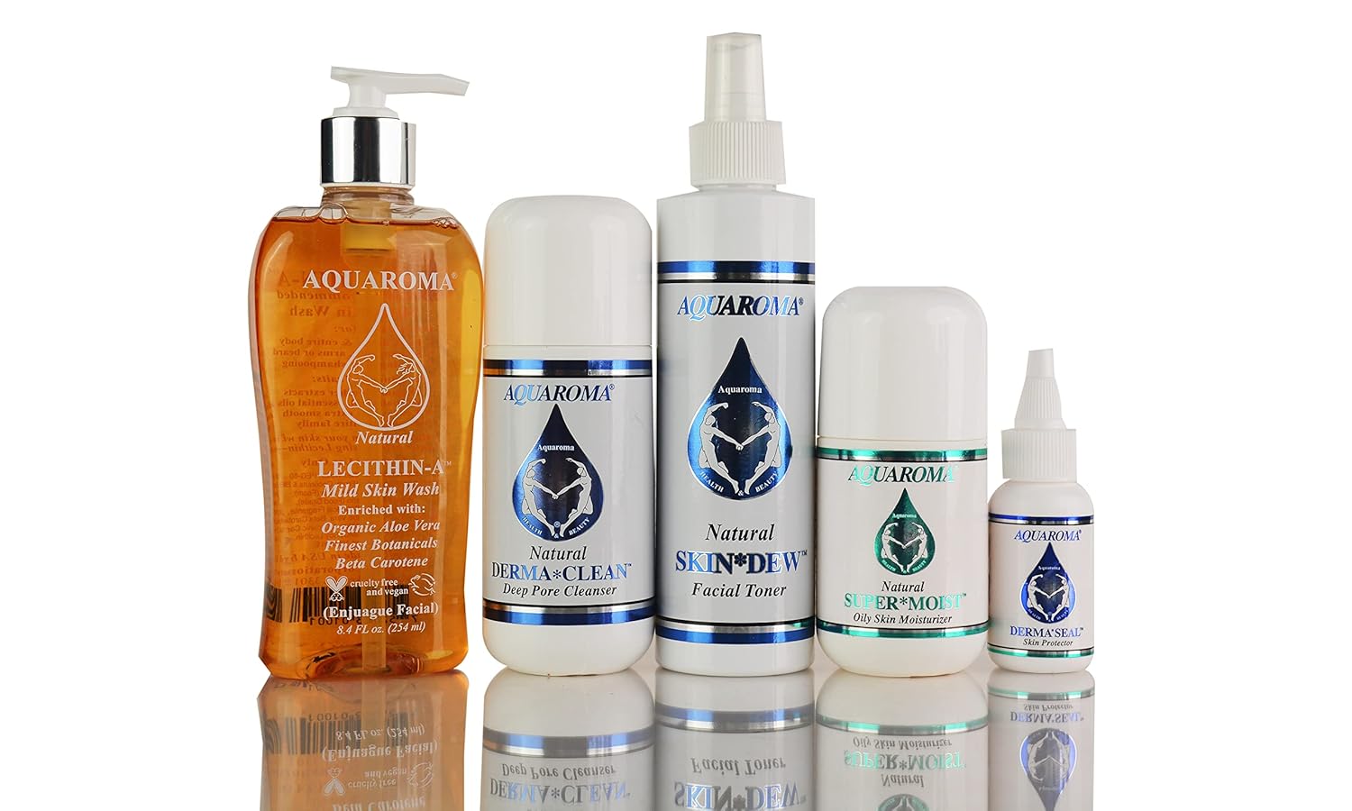 Penta Power (Oily Skin) includes Lecithin-A™, Derma Clean™, Skin Dew™, Super Moist™, and Derma Seal™