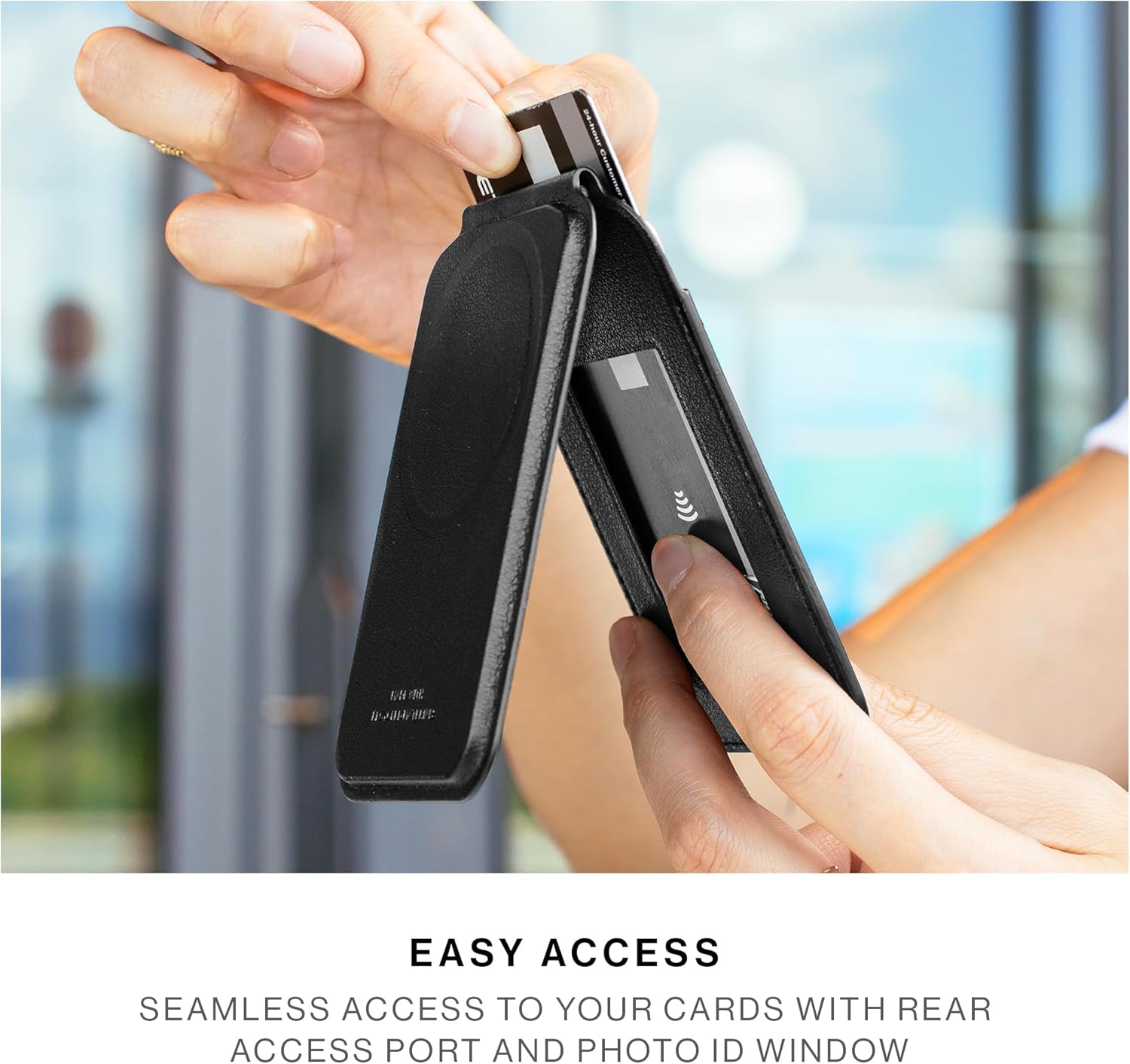 Native Union Active Wallet Stand | Magnetic – MagSafe Card Holder with Stand for iPhone Air, 17, 16, 15, 14 – Extra Secure & Ultra Slim – Stores 4 Cards – Durable & Recycled Materials (Sandstone)