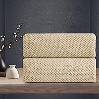 Vista 35 de Juego de 4 toallas de baño extra grandes (35 x 70 pulgadas), toallas de baño de gran tamaño, súper suaves, altamente absorbentes, juego de toallas