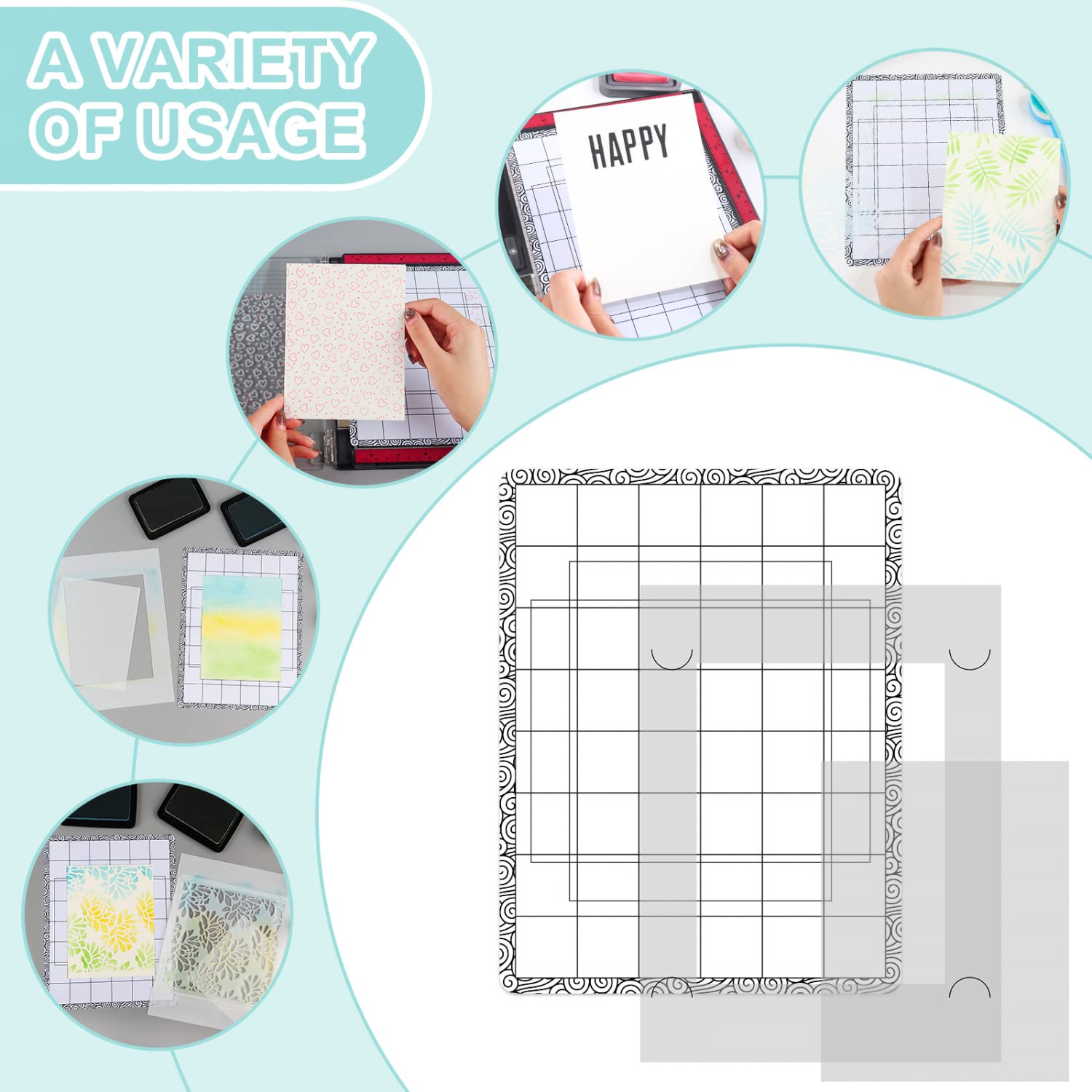 Stick & Stamp Mat - Perfect for Scrapbooking & Stamping -2 Stick & Stamp Mat - Perfect for Scrapbooking & Stamping -2