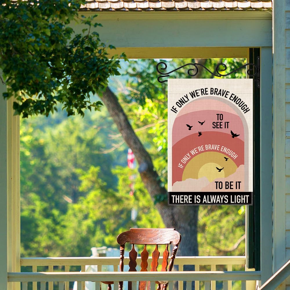 There is Always Light Garden Flags, Double Sided Farmhouse Outdoor Lawn Decor Yard Flag Gifts, Hope Yard Sign, Equality Door Porch Hanger, Anti Racism, Inspirationa Feminism Flags Gifts - Image 5