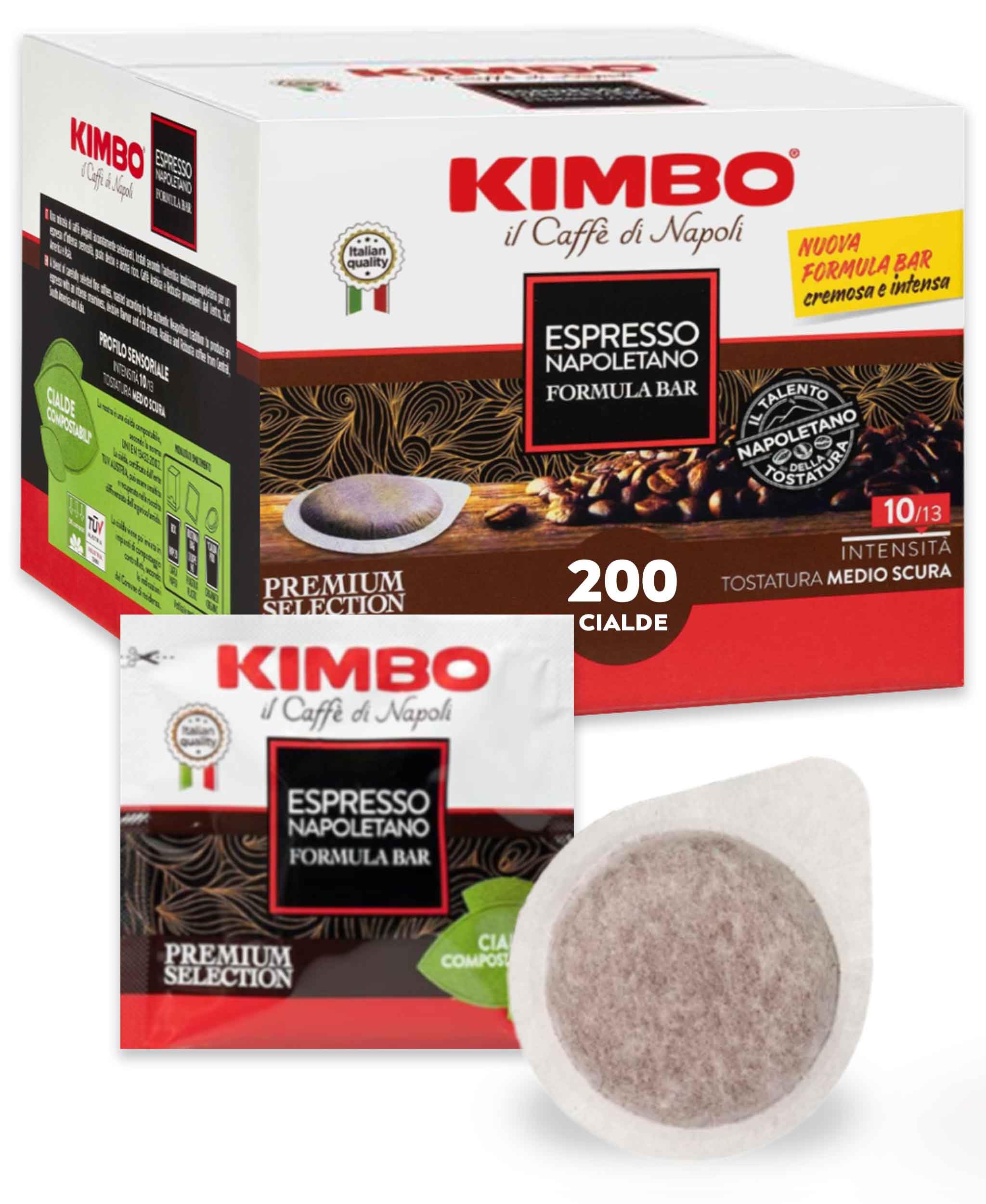Kimbo Espresso Napoletano – 200 44 mm ESE-Pads mit reinem italienischen Röstkaffee
