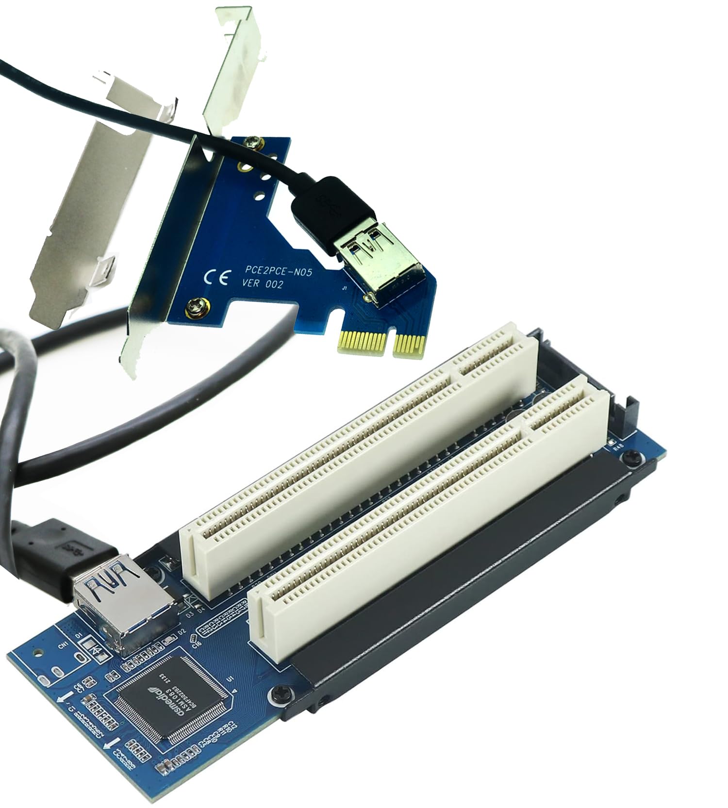 Amazon.co.jp: Sintech PCI-E Express X1 - デュアルPCIライザー拡張