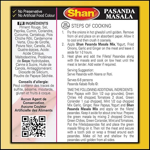 Vista 50 de Shan Mezcla de receta y condimento de pollo con mantequilla, 1.76 oz (50 g) – Polvo de especias para pollo jugoso en salsa rica de tomate