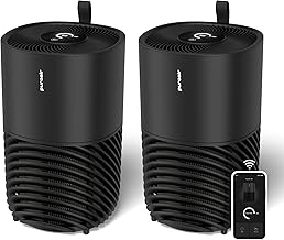 PuroAir 130i Smart Air Purifiers for Home Large Rooms - Covers Up To 600 Sq Ft - Filters Up To 99.9% of Pollutants, Smoke, Pollen, Dust - Quiet Air Filter - Air Purifiers for Bedroom (2 Pack)