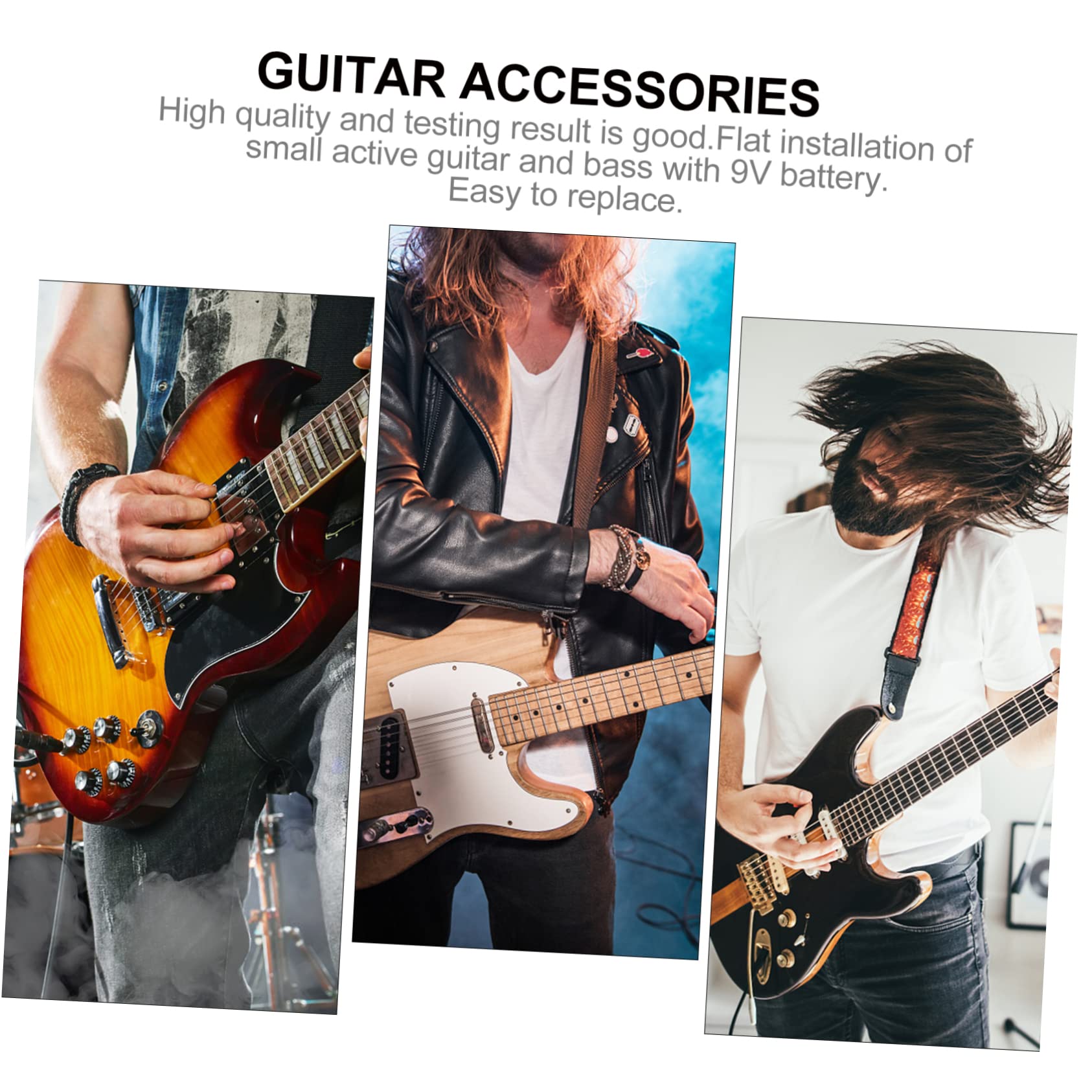 BESPORTBLE 2Pcs Battery Box for Guitar and Bass Active Pickup Durable Battery Compartment Compact Design for Easy Installation Replacement Case for Guitar Pickup Material