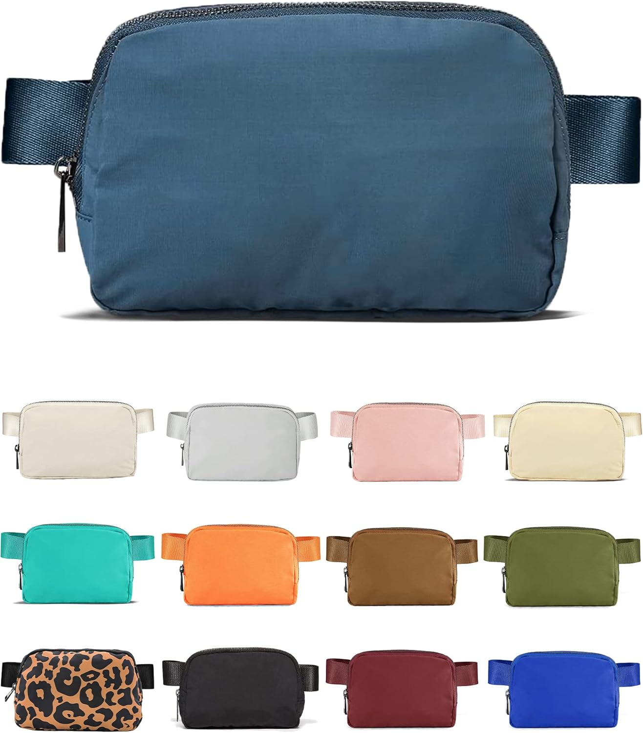 YOSHUYUKI Mini Crossbody Belt Bag - Waterproof Fanny Pack for Women, Fashionable Running Belt Pouch in Navy Blue