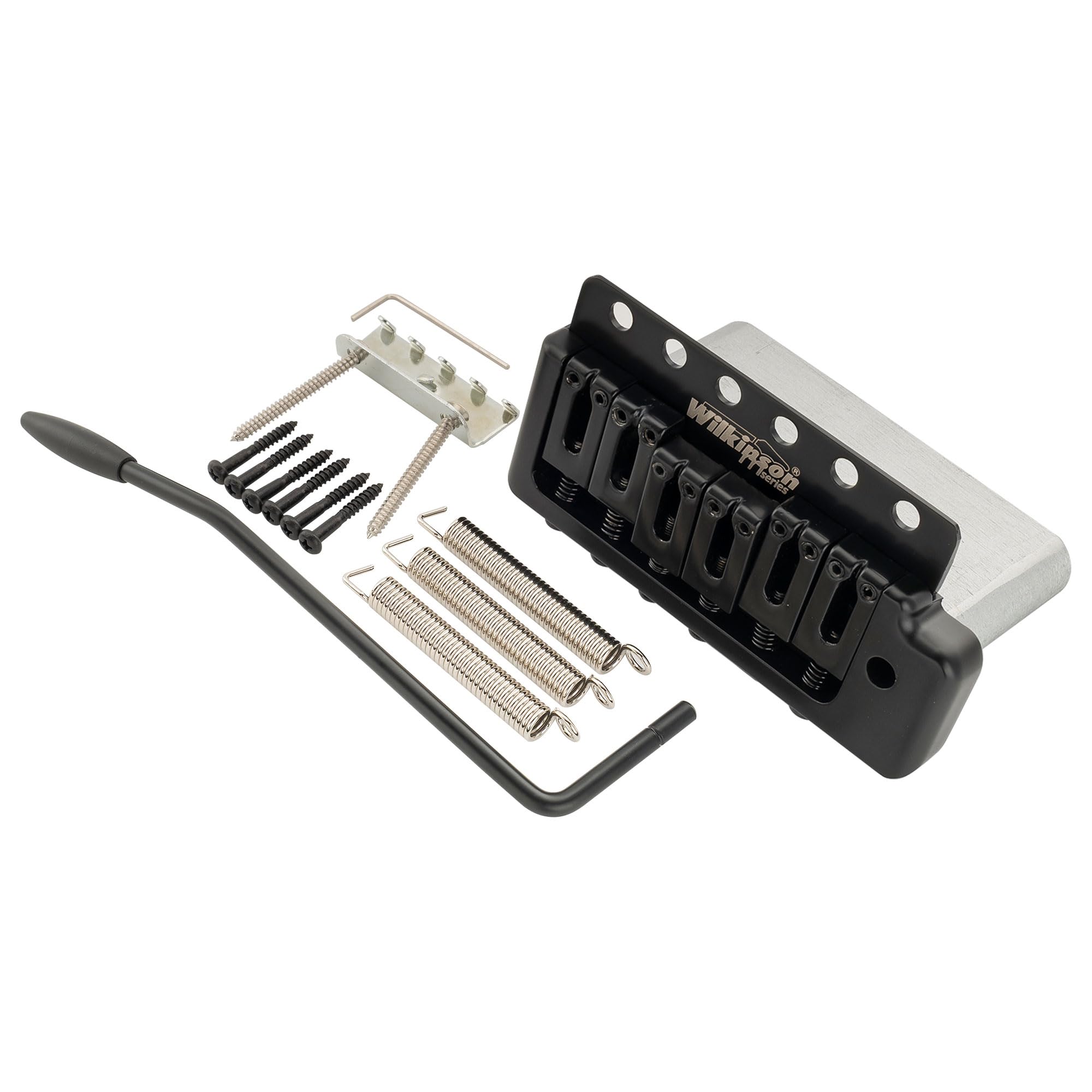 Wilkinson M Series WOV09 52,5mm 6-Punkt Tremolo Steg ST Bridge Schwarz