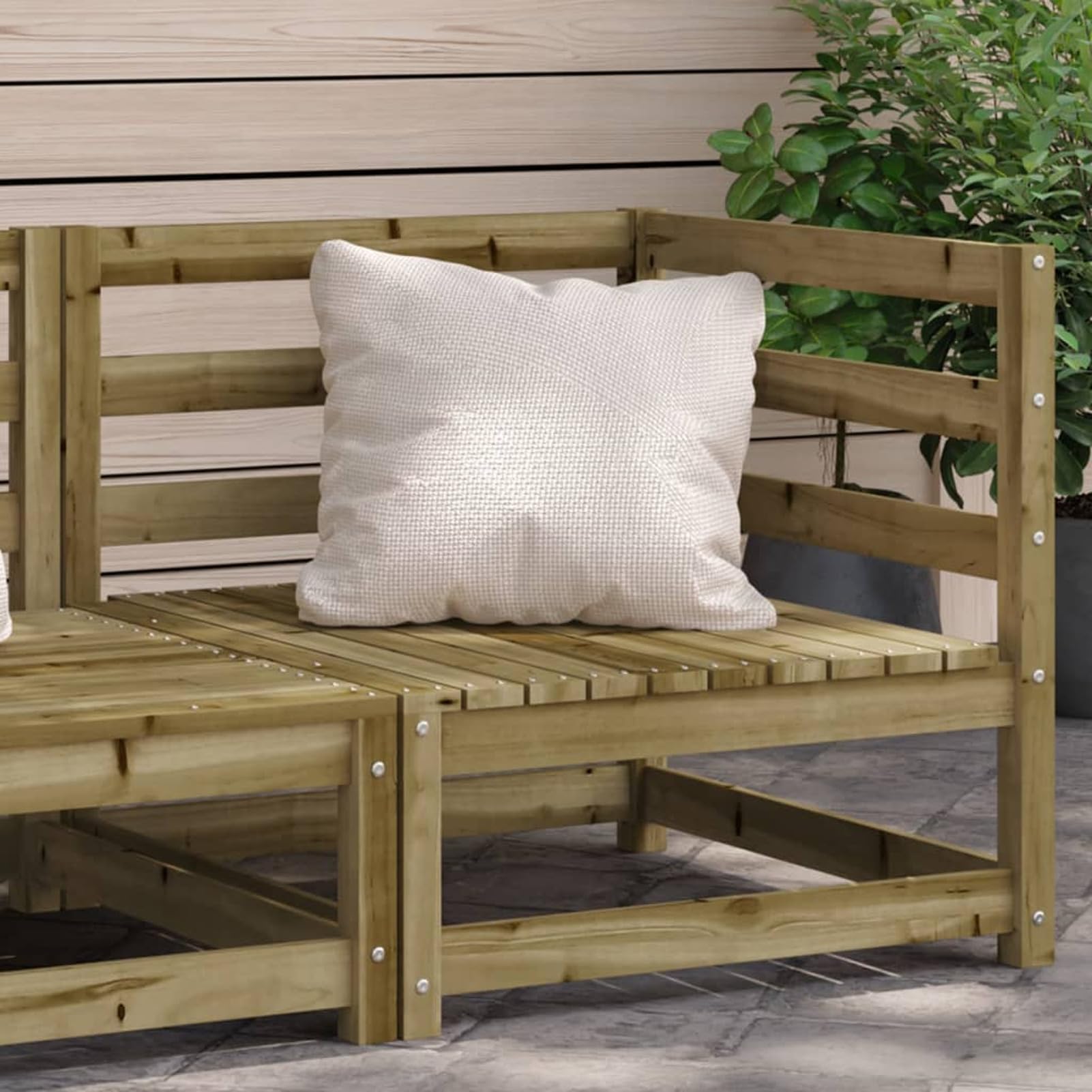 Gecheer Garden Sofa Corner 70x70x67 cm Impregnated Wood Pine