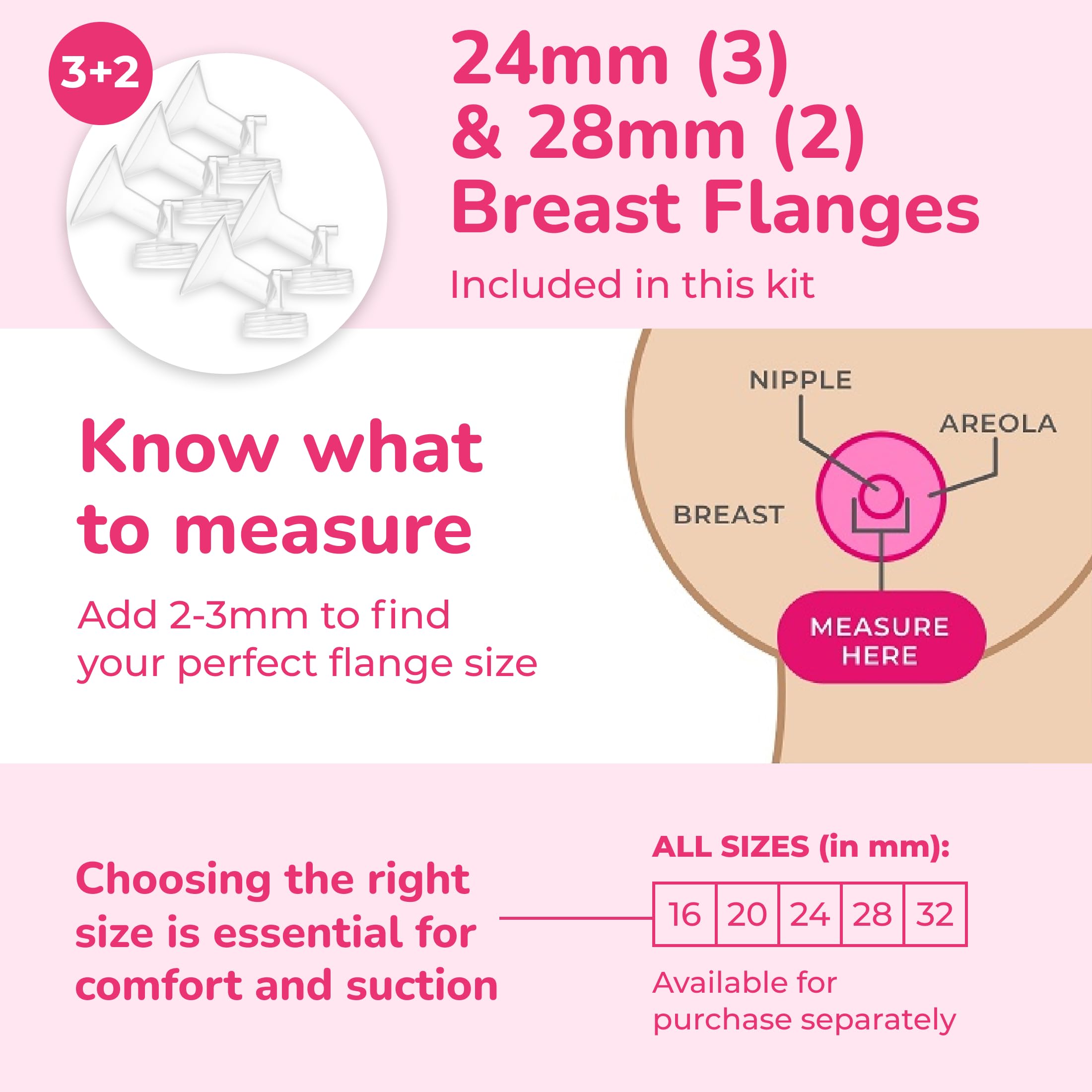 Spectra Baby S1 Plus Premier Rechargeable Breast Pump with Grey Tote Premium Accessory Kit - 24 mm