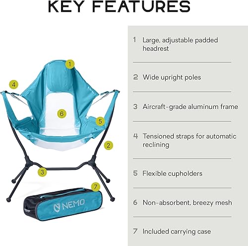 Miniatura 2 de Nemo Equipment Stargaze Reclining Camp Chair - Algiers Blue