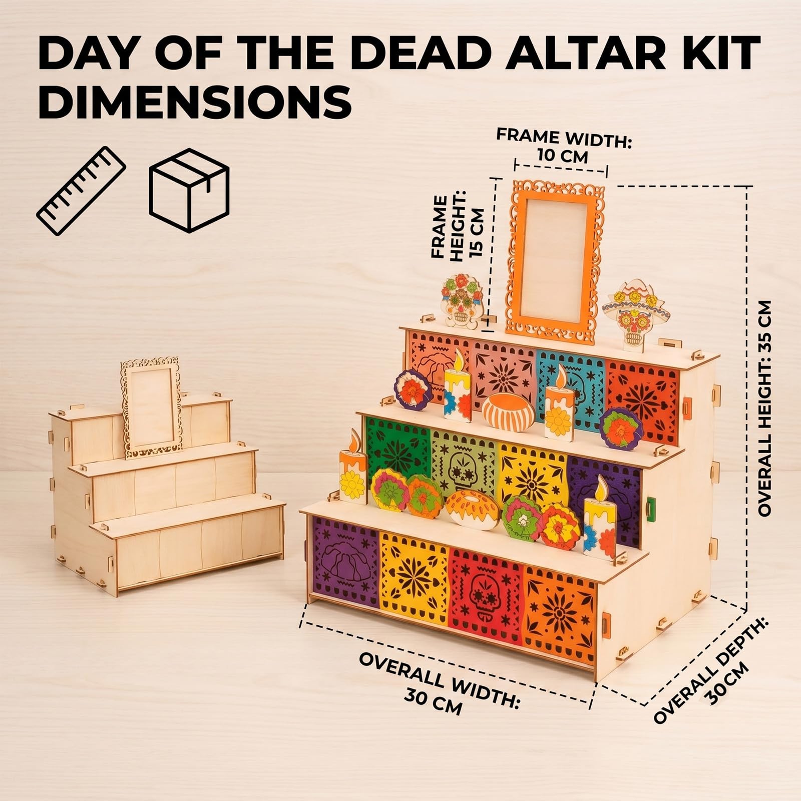 Ofrenda Box - Dia de los Muertos Kit di decorazione per altare