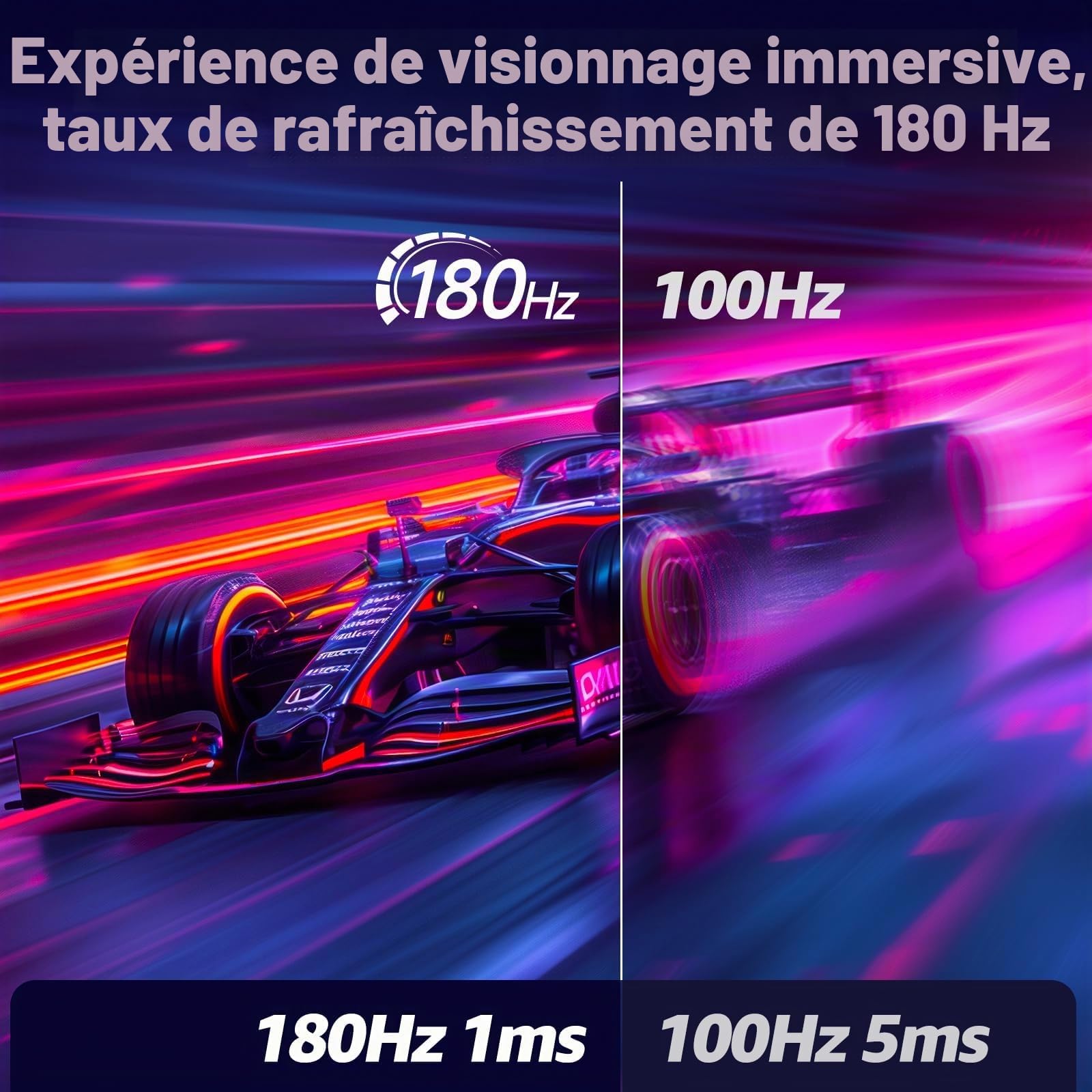 Gawfolk Moniteur de Jeu incurvé 32 Pouces QHD, écran PC 32, 2K (2560x1440) 144Hz avecFreeSync, Anti-Scintillement, 2X HDMI 2.0, DP 1.4, écran PC 1800R Ultra-Mince sans Cadre