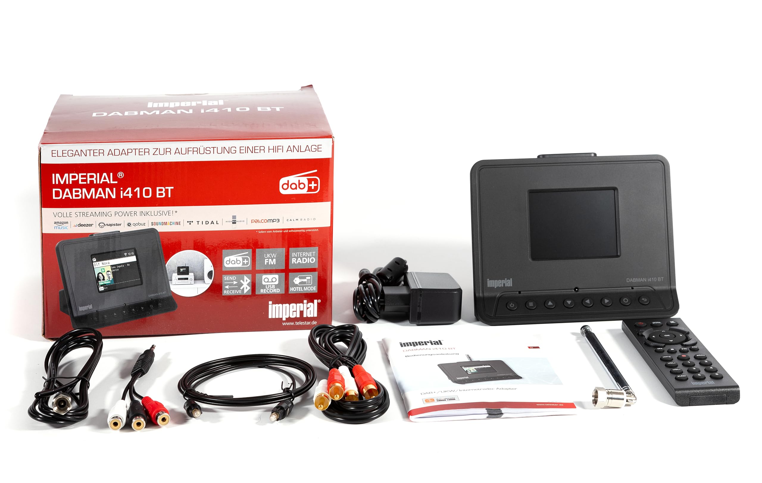 Imperial Dabman i410 BT Adaptateur Radio Hi-Fi DAB+ FM Bluetooth Noir