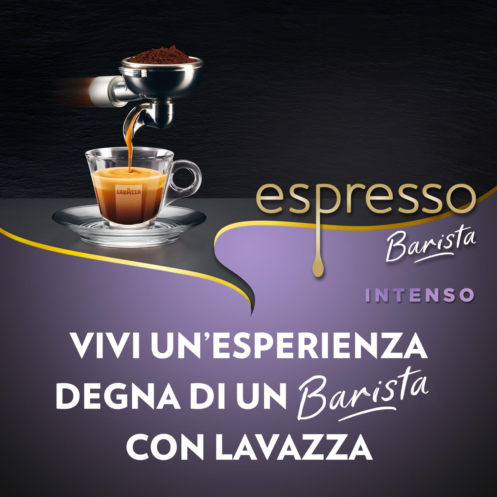 Lavazza, Espresso Barista Intenso, Caffè in Grani Tostati a Tamburo, Ideali per Macchine da Caffè Espresso, Note Aromatiche di Cacao e Legno, Arabica e Robusta, Intensità 9/10, 1 kg