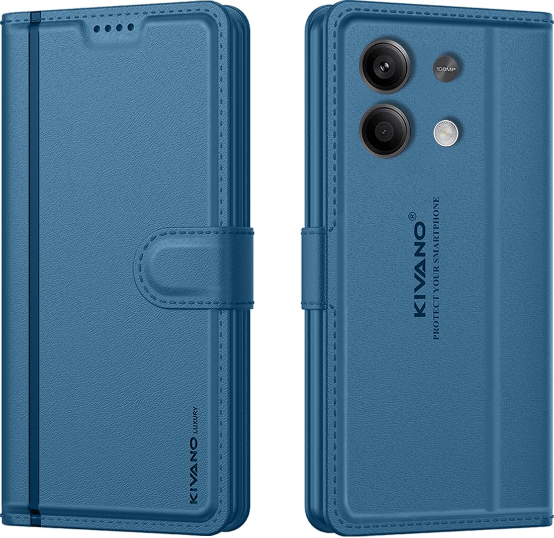 KIVANO LUXE® Compatible with Xiaomi Redmi Note 13 5G Artisanal Leather Wallet Case with Card Holder for Men Women, Magnetic Flip Folio Cover with Stand RFID Blocking Cell Phone Case (B0CRZC9YG4) Amazon Price History, Amazon Price Tracker