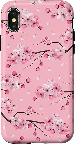 Miniatura 7 de Funda para iPhone 11 Pro Max japonesa con estampado de flores de cerezo floral y rosa pastel