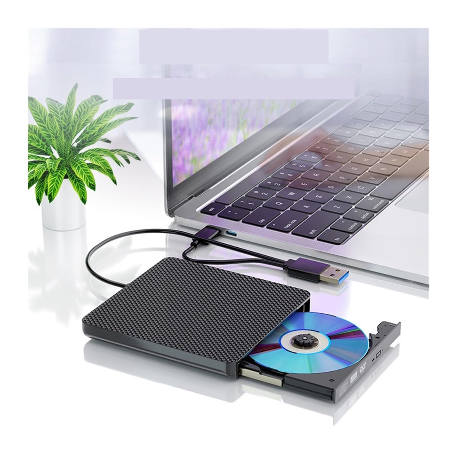 Zewnętrzny Napęd Optyczny Nagrywarka DVD Zewnętrzny Mobilny Napęd Optyczny Typu Plug And Play Port Hdmi1080p