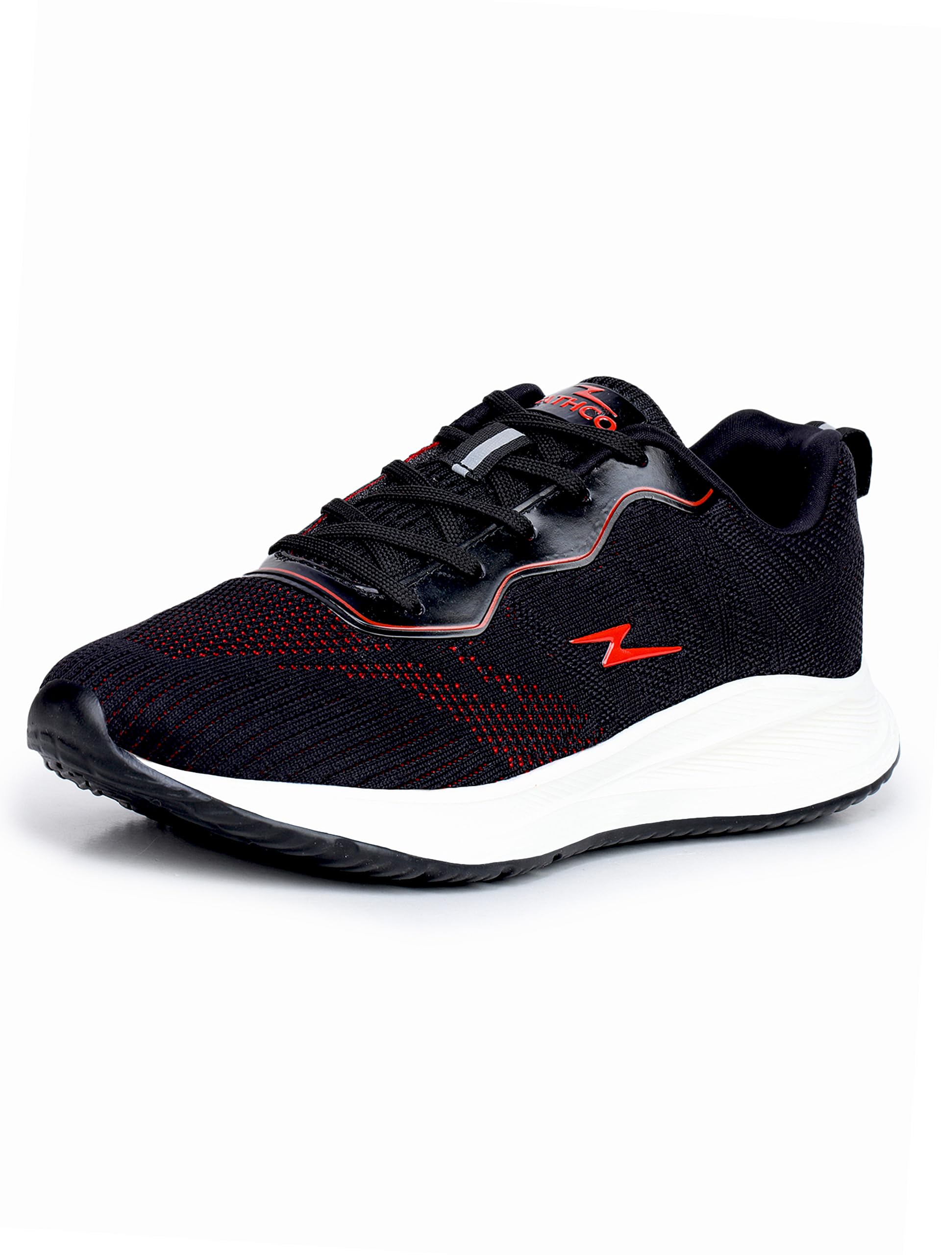 ATHCO Men's Akron Sports Shoes (ATHST-15) 42 EU Black Red