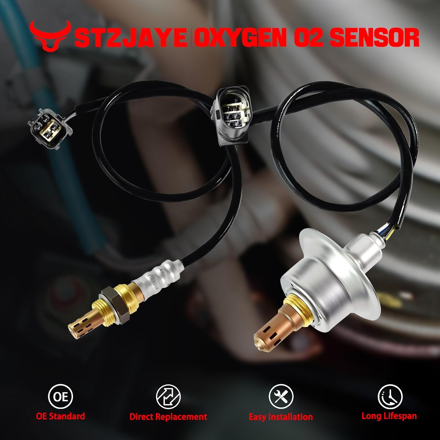 2Pcs Oxygen O2 Sensor 234-5029 234-4238, Automotive Replacement 02 Sensors Compatible with Hyundai/Tucson/Sonata/Santa Fe, for Kia/Sportage/Optima/Sorento/Rando/Forte 5/Koup 2.0L 2.4L