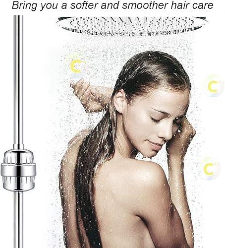 Miniatura 4 de Filtro de ducha de 32 etapas con vitamina C para agua dura, filtro de cabezal de ducha suavizante de agua con cartucho de filtro reemplazable de