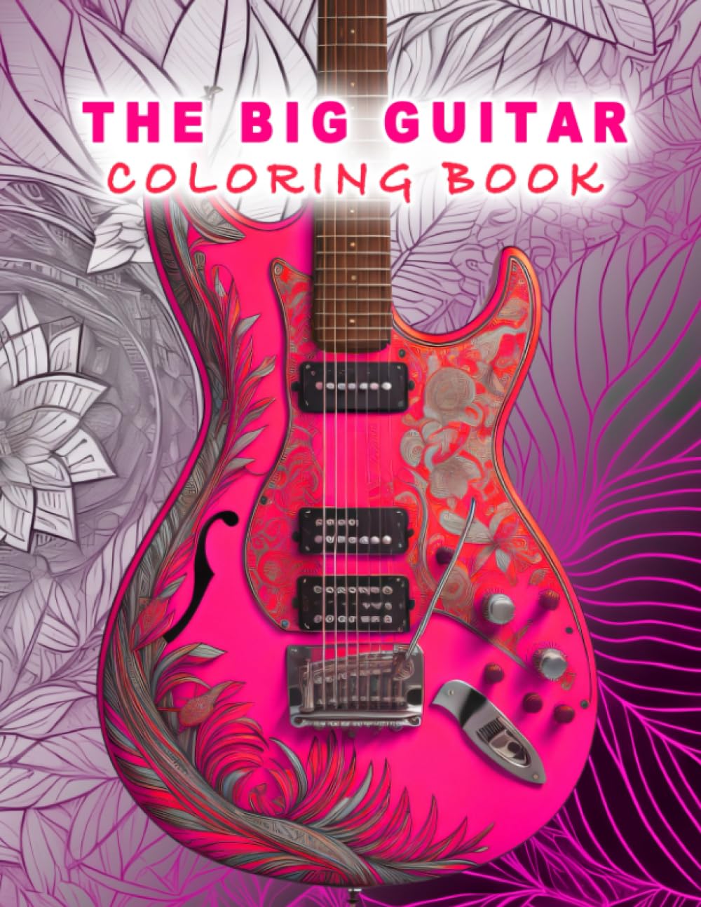 Amazon.com: The Big Guitar Coloring Book: For Kids and Adults ...
