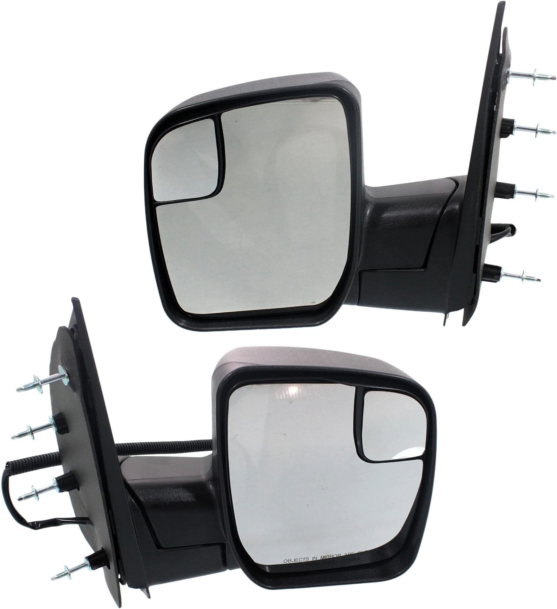 Garage-Pro ミラーセット フォード E-150 2010-2014、E-250、E-350 Super Duty 2010-2017、E-450 スーパーデューティ ドライバーと助手席側 手動折りたたみ付き