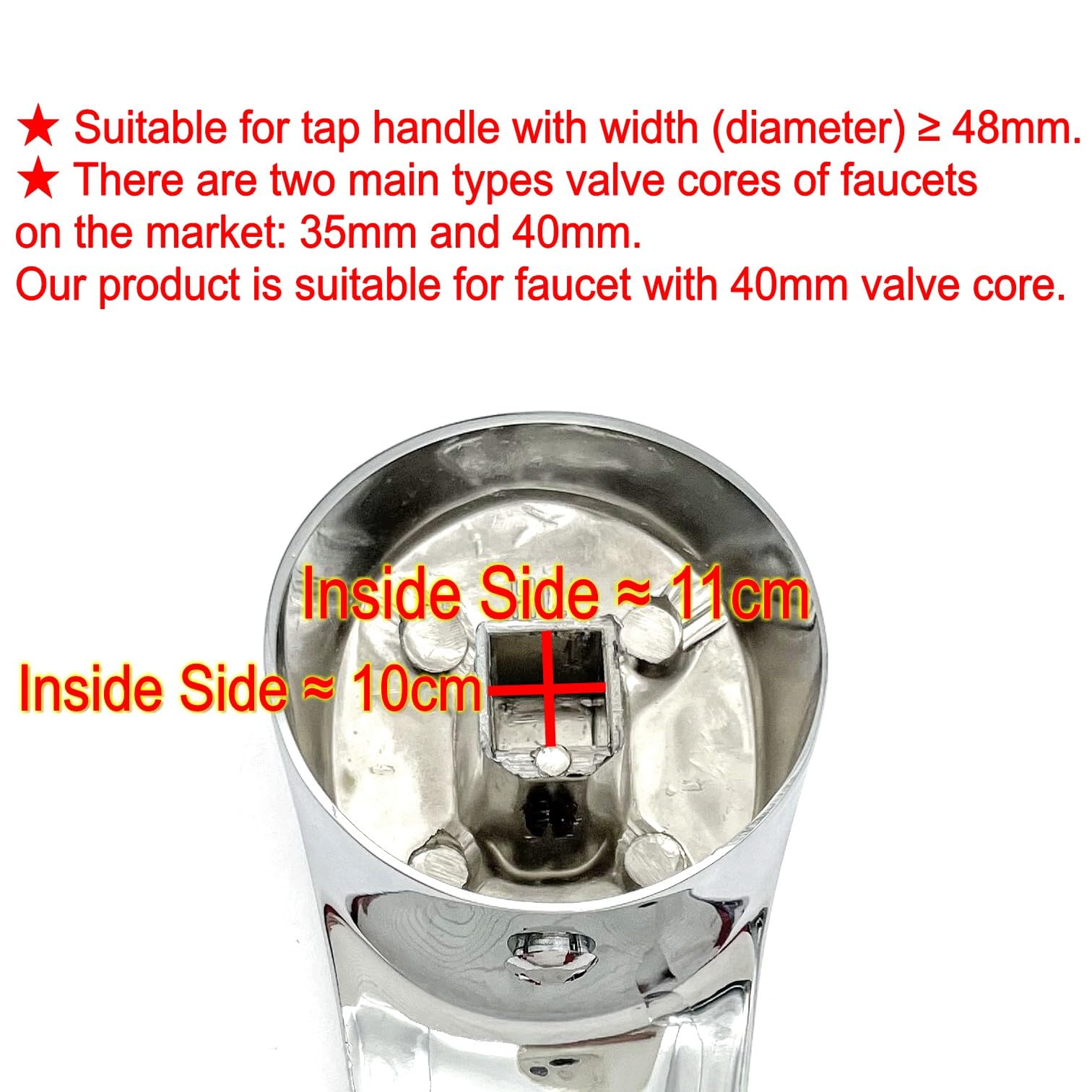 Leva Rubinetto In Lega Di Zinco - Per Lavello Cucina O Bagno, Con Segno Acqua Calda/Fredda - Ricambio 40#