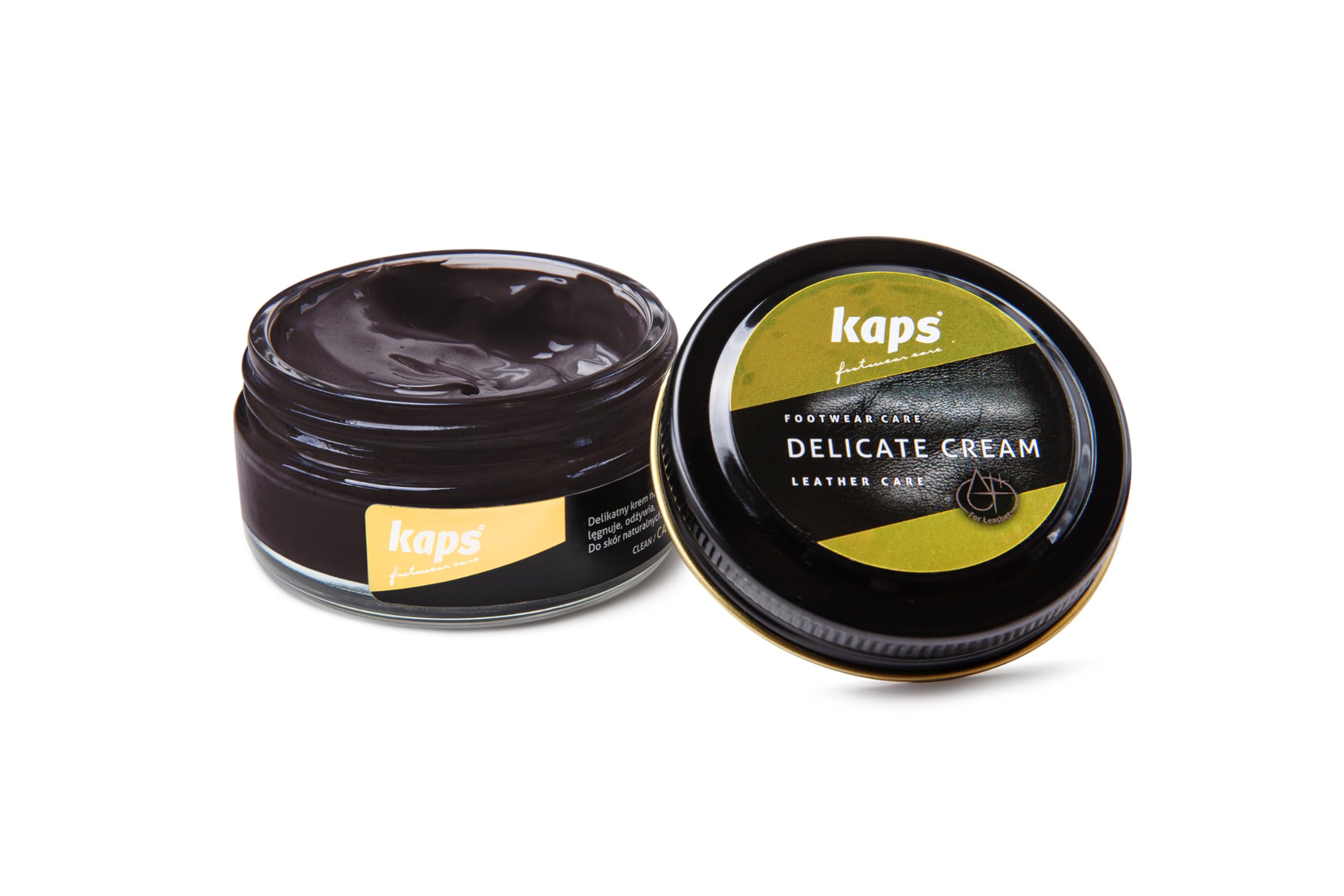Shoe Care Cream, Intensive Leather Care and Nourishing, Kaps Delicate, 70 colours