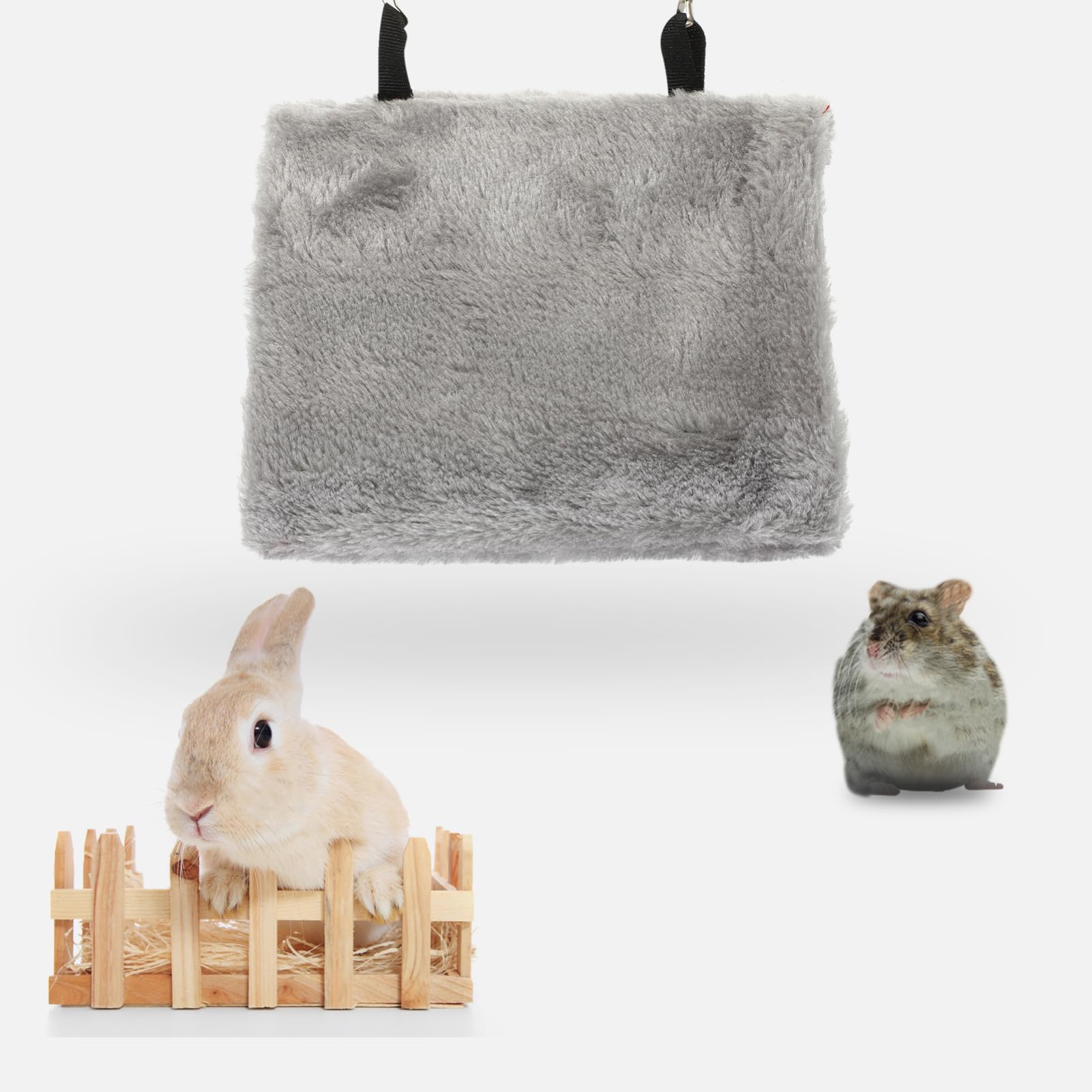 POPETPOP 5pièces Hamac Suspendu pour Oiseaux Nid Douillet Peluche pour Perruches Et Petits Animaux Lit Chaud Et Confortable pour Oiseaux à Suspendre pour Canaris Et Hamsters
