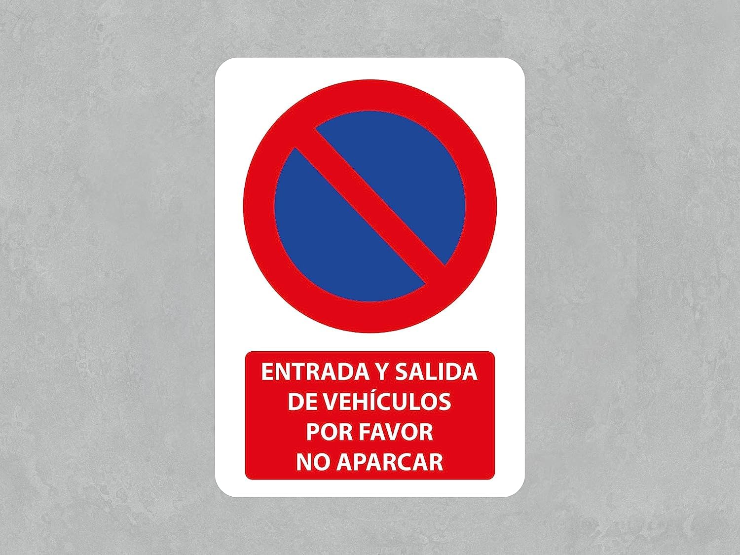 Oedim Pack of 5 Vehicle Entry and Exit Signs Please Do Not Parking, 14.8 x 21 cm, Durable and Economical, Made of PVC