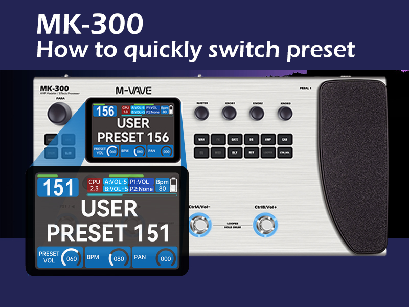 Amazon.com: M-VAVE MK-300 - Modelador AMP de bajo y procesador de