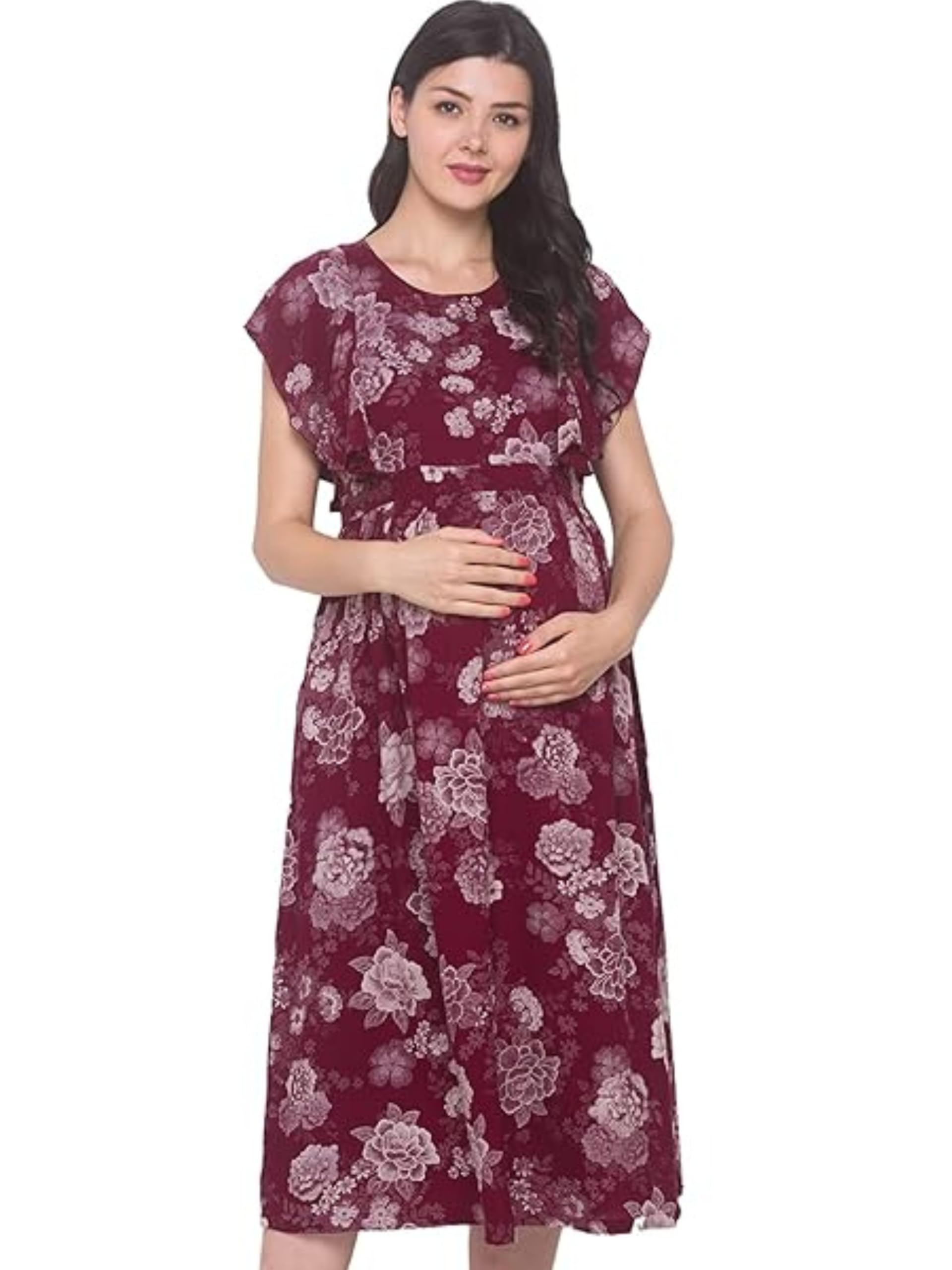 av2 Women's Viscose Anarkali Maternity Feeding Kurti-picture-21