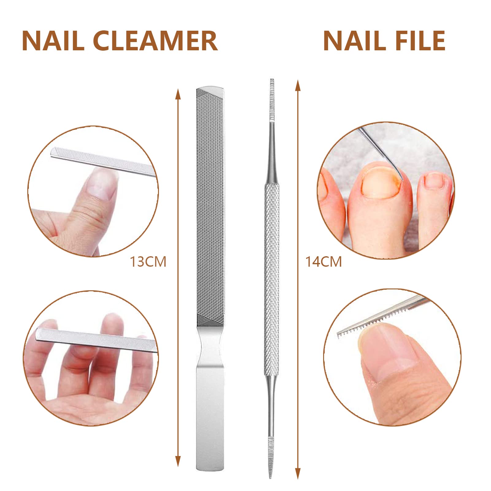 Kit Professionnel D'outils Pour Ongles Incarnés Et Soins Des Pieds - Acier Inoxydable - Neuf