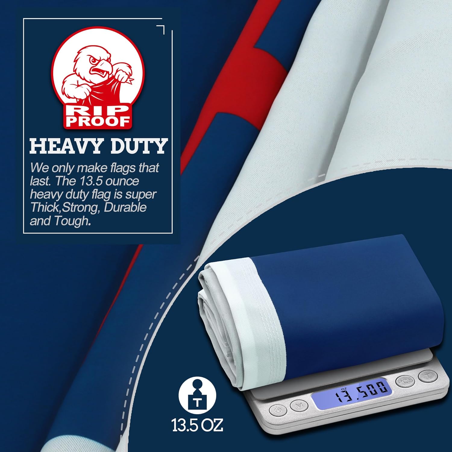 Anley Rip-Proof Double Sided 3-Ply Christian Flag 3x5 Foot - Vivid Color, Canvas Header and Wrinkle Resistant - The Strongest, Longest Lasting Religious Flags 3 X 5 Ft