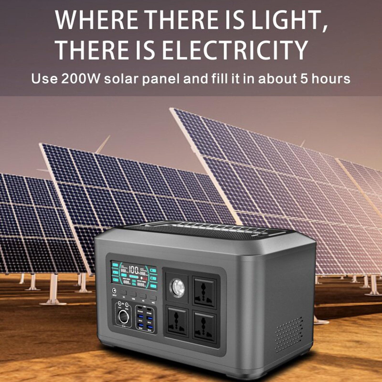 Wielofunkcyjny 220V1000W Zewnętrzny magazyn energii Zasilacz 32000Mah Pojemność Outdoor Camping Zasilanie awaryjne