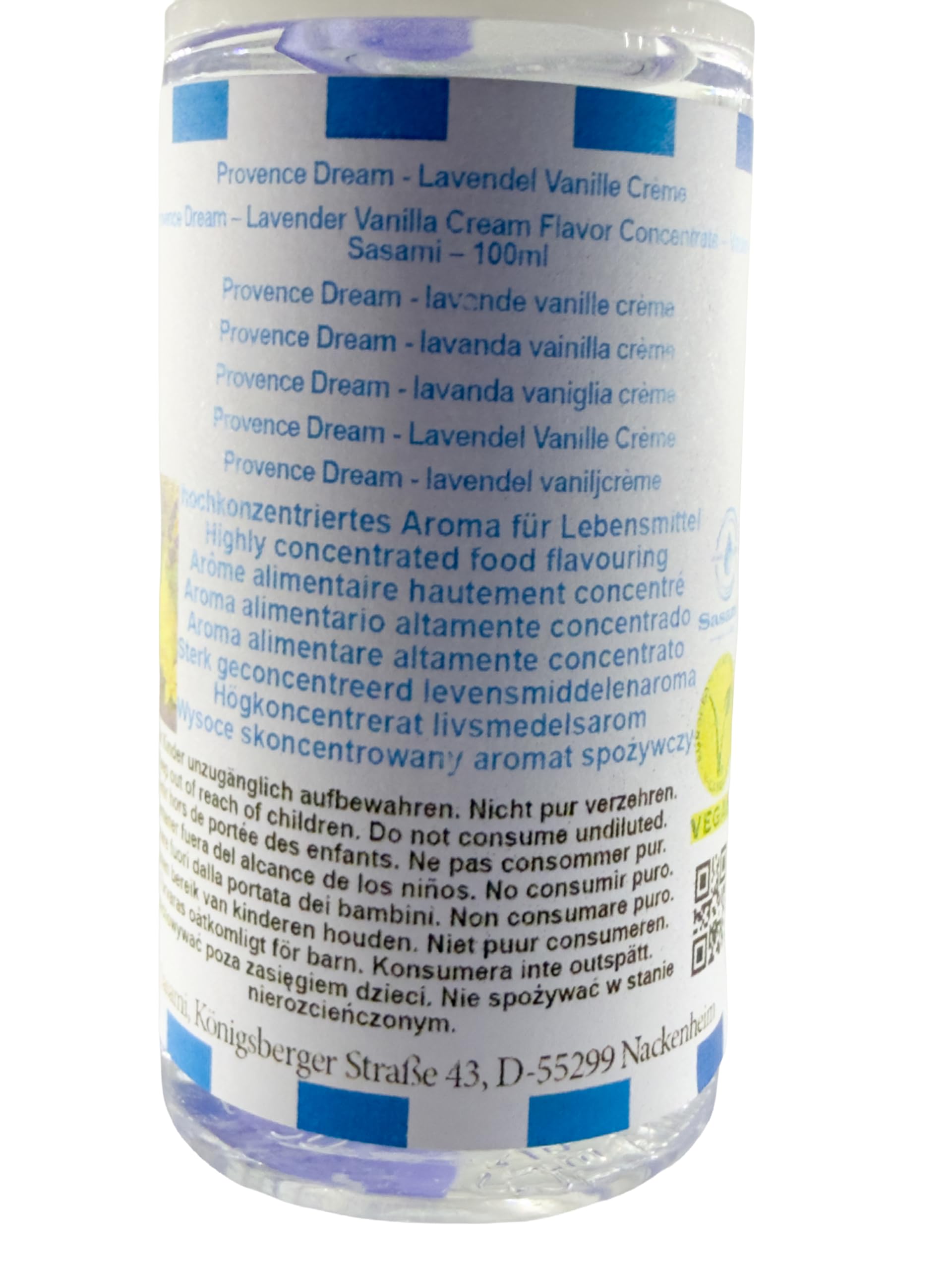 Provence Dream – lawenda wanilia crème aromat koncentrat – Wegański – Sasami – 100ml