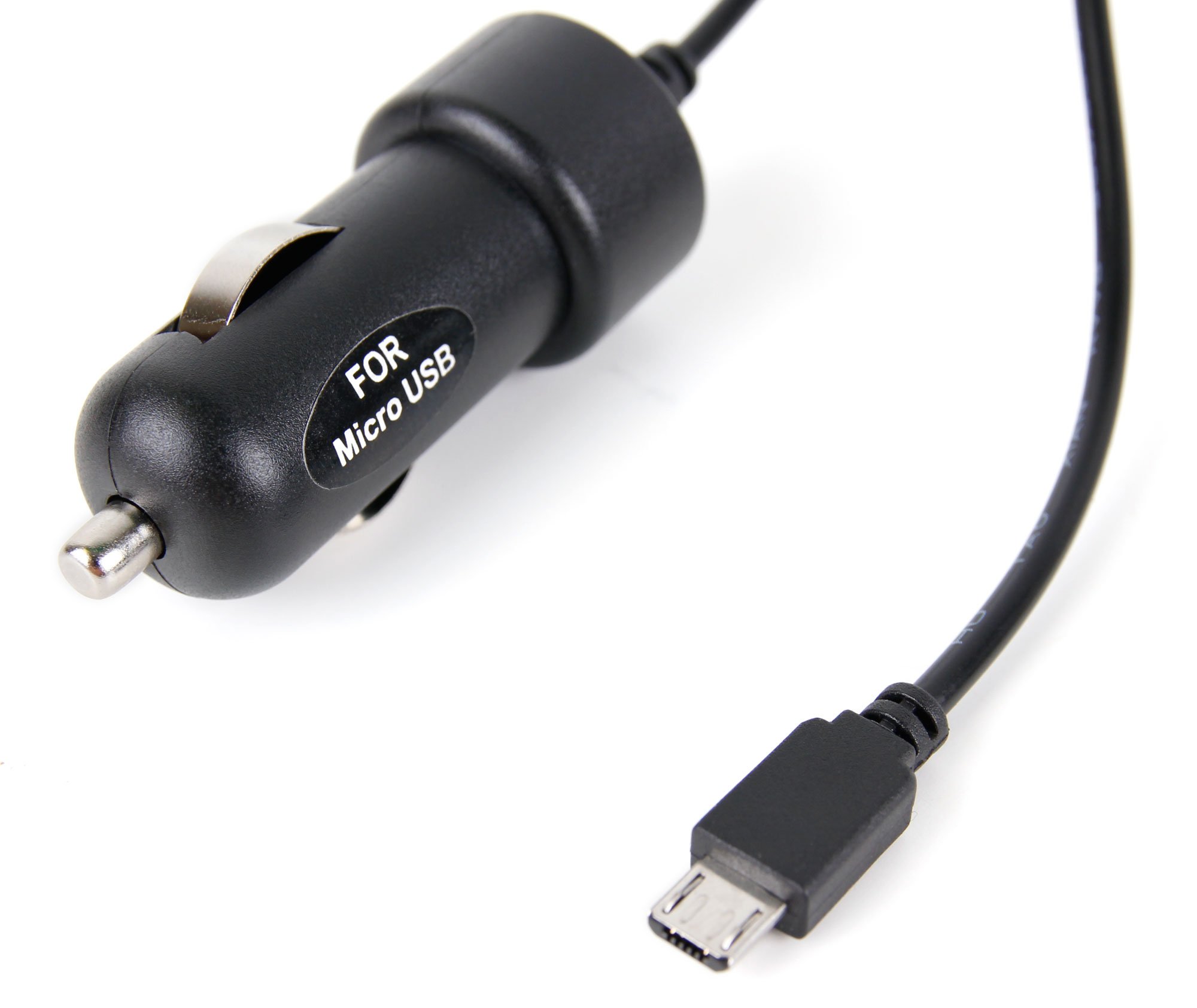 Chargeur Allume-cigare Voiture Micro USB - Compatible MTT Bazic V2 / Extrem Et Autres - Noir - Neuf