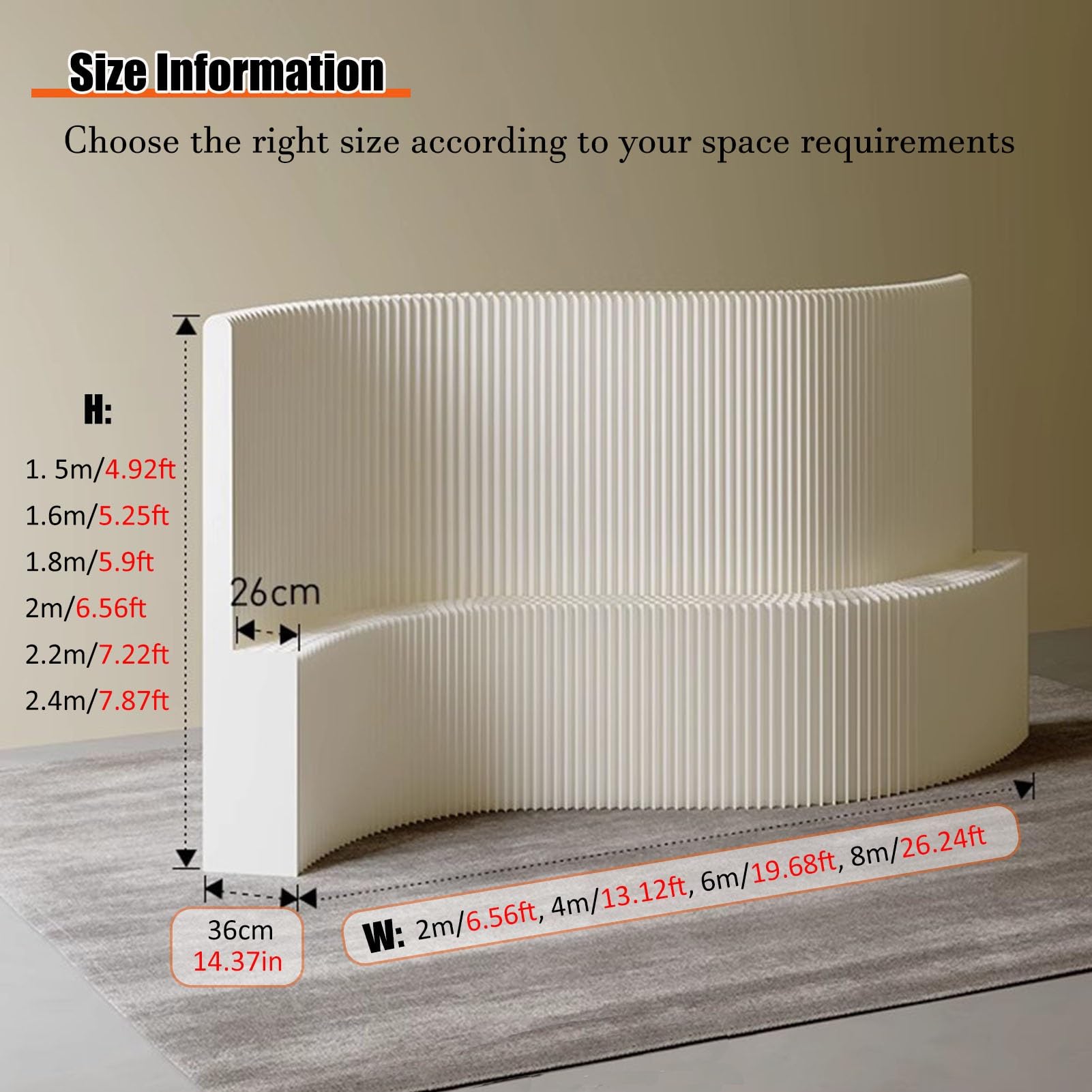 Separador de ambientes plegable portátil con estantes, retráctil, partición temporal flexible para separación de espacios en casa y oficina