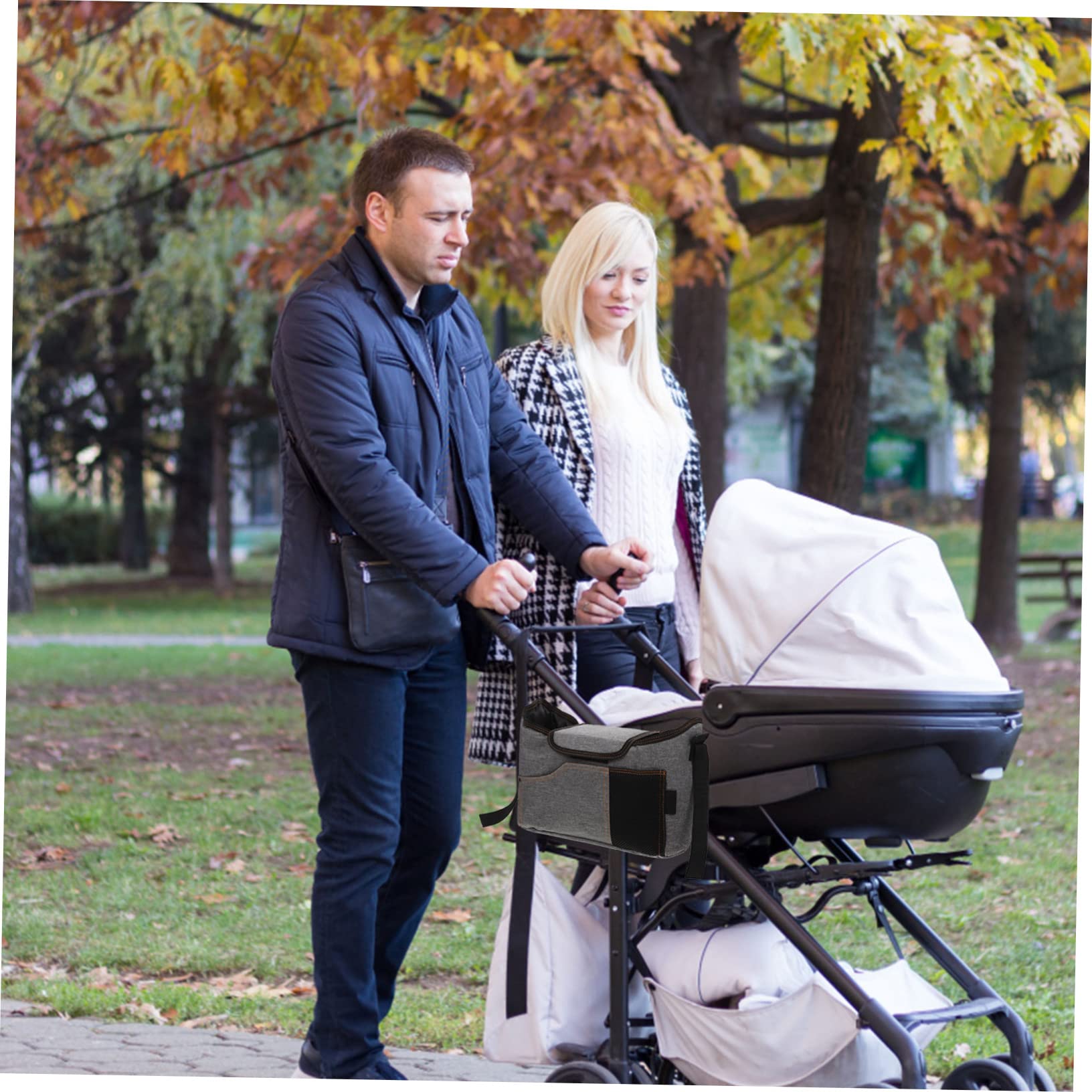 Sosoport Stroller Hanging Pouch Baby Diaper Holder Organizer Diaper Bag for Stroller Storage